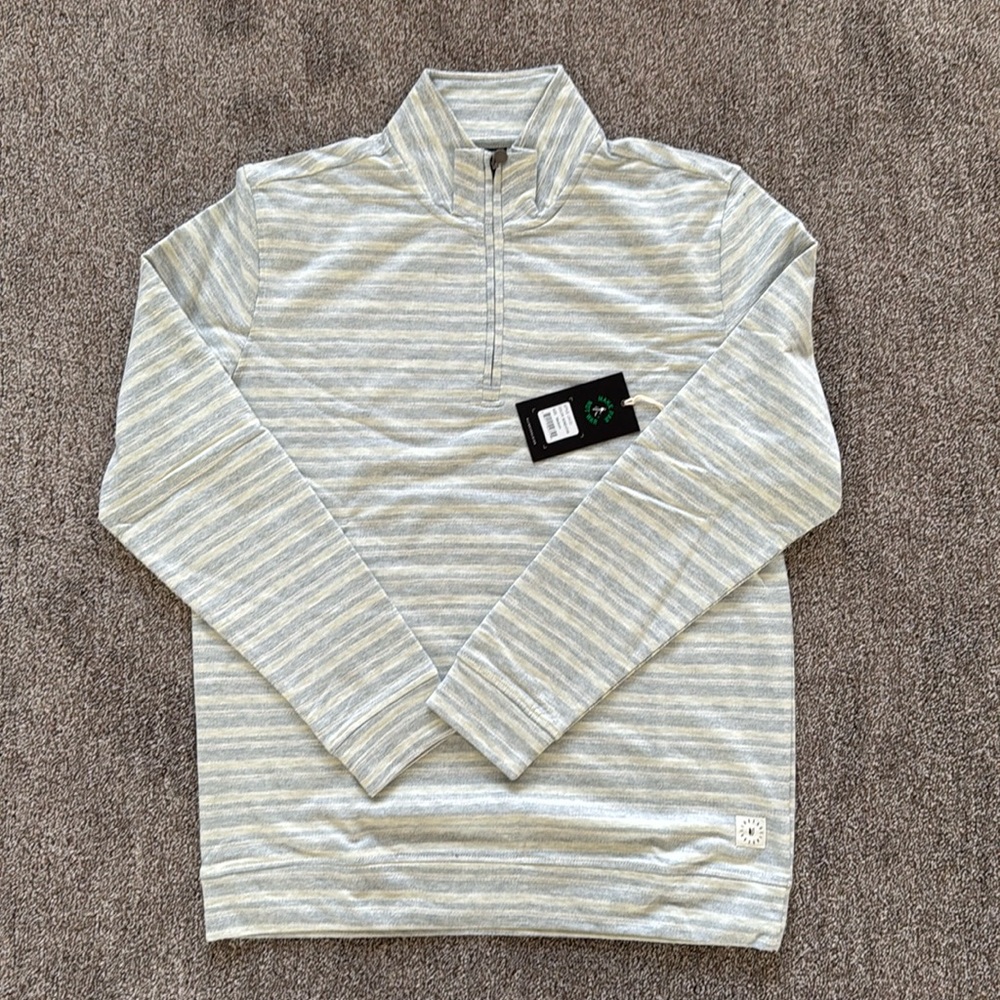 Linksoul Bone Heather Q-Zip. Brand New with Tags.